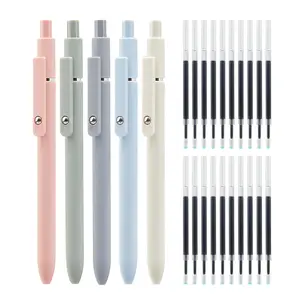 Star-Traveler 5pk + 20 Refills. Built-in Rolling Sensory Ball for Focus  Muted Morandi Aesthetic & Buttery Smooth Writing men woman retractable penSophisticated Muted Colors High Performance Ink. Perfect Mother’s Day Gift for the Organized Mom