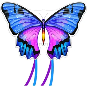 48.4'' Giant Girls Kites Easy to Fly for Kids Adults with 328.1 FT String, Beach Kite Outdoor Game Outside Toys Activity, Toys for Girls, Gift for Girls Ages 4-87