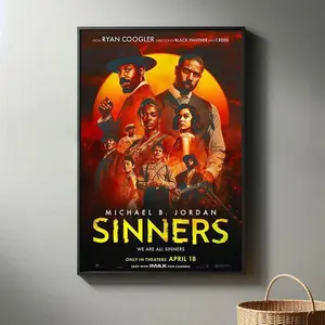 [Sale Up To 51%] Sinners 2025 Movie Poster Photo - High-Quality Print, Artistic Graphic, Home Room Wall Decor