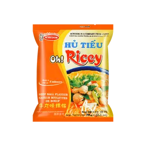 ACECOOK Vietnamese Oh! Rice Noodles with Beef Meatball Flavor - 70g Pack