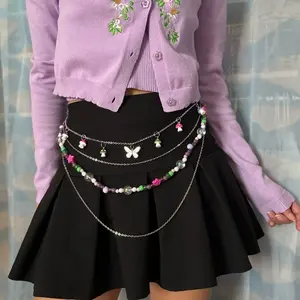 Fairy Kandi chain belt, rave fashion, rave accessories, fairy jewelry, kawaii accessory, y2k accessory