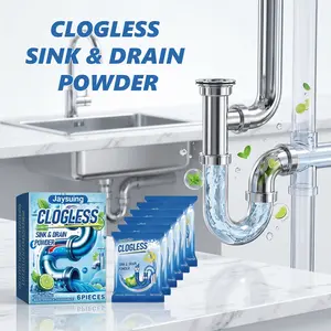 Pipe Dredging Agent Drain Clog Cleaner Remover Deodorizer for Kitchen Toilet Pipelines Household Drains Cleaning Safe