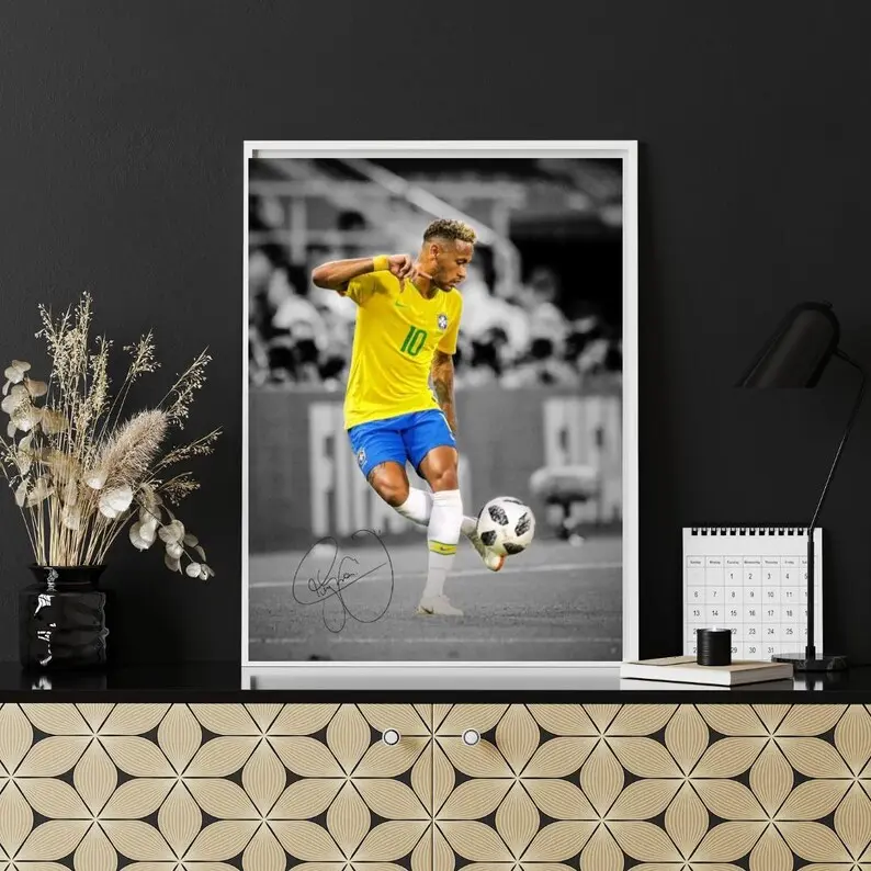Neymar Poster Signed Football Poster