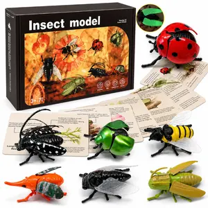 Newjoyloo Realistic Crawling Glow In The Dark Insects And Bugs For Kids Toy Bugs Funny Prank Gag Fifts Wind Up Fake Bug Birthday Party Decorations Favors Insectos De Juguete Para Niños