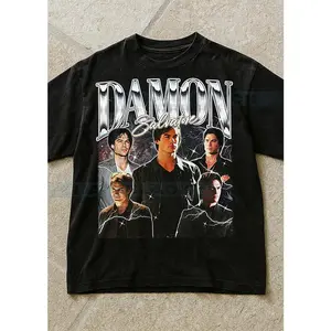 Damon Salvatore Shirt, Vintage TV Character Vampire Star Anti-Hero Tee, 90s Retro Throwback T-shirt, Damon Salvatore Sweater #saf