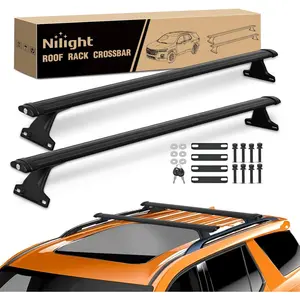 Nilight Roof Rack Cross Bars Compatible with Chevrolet Chevy Traverse 2022 2023 2024 with Side Rails, Adjustable Aluminum Less Wind Noise Car Crossbars for Cargo Carrier Luggage Kayak Tent Snowboard