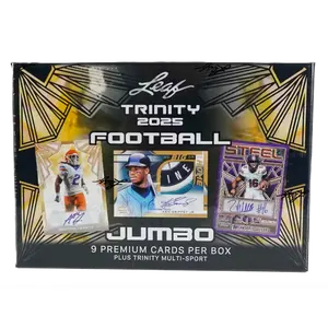 2025 Leaf Trinity Football Hobby Jumbo Box