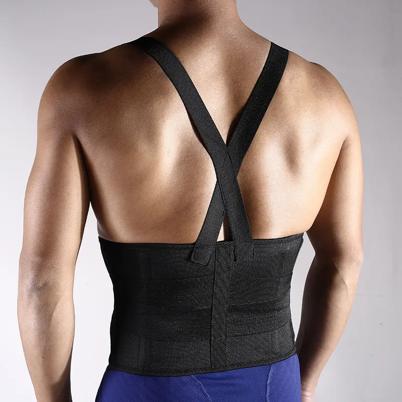 Waist Trainer with Adjustable Shoulder Straps for Men Waist Cincher Belt with Hook and Loop Fastener Waist Girdles for Work Supportive Shapewear Breathable