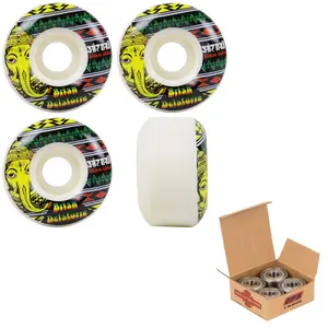 Satori Skateboard Wheels 52mm Brian Delatorre Gan 101A with Independent Bearings