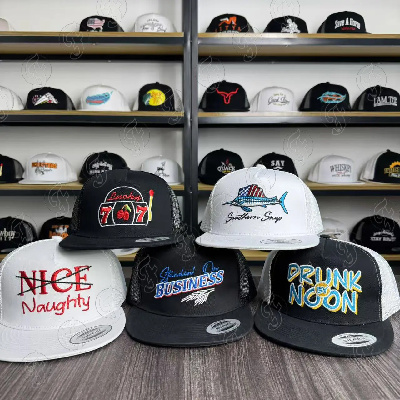 Hats Mystery Box, 5 pieces random women’s hats and trucker caps, EUC Mystery Hat Box 5-Piece Pack - Five randomly selected flat  main image 4