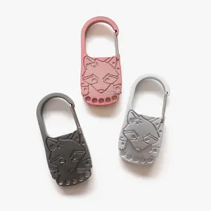 Sakura-Kun Raccoon Carabiners (2.75") Zinc Alloy PVD Coated Carabiners (Not for Climbing)