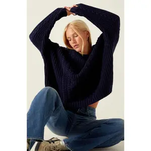 Your Favorite Women's Magnolia Cable Knit Oversized Sweater