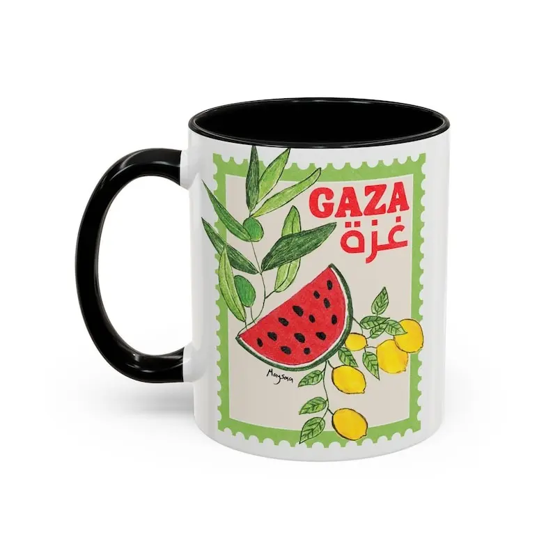 Mayssa's Watermelon, Olives and Lemons Gaza Accent Coffee Mug
