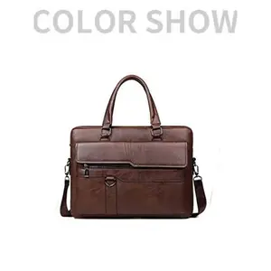 Men's Handbag Briefcase, Business Casual Shoulder Bag Crossbody Leather Bag, New Computer Bag for Men, Stylish and Functional