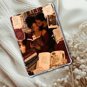 Couple in Love Black Couple Insert: Kindle or eReader Decor for Book Lovers