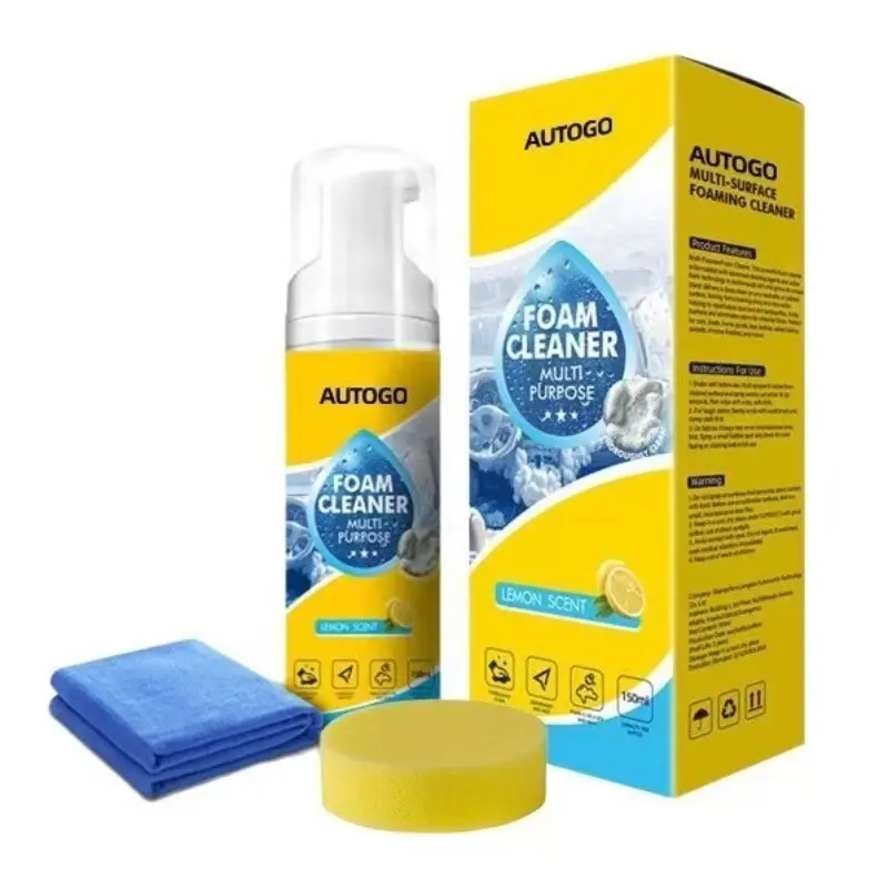Multi-Functional Foam Cleaner, Strong Stain Removal, Car Interior Leather Seat Cleaner, Dedicated for Shoes, Effective Cleaning Solution, Car Detailing Products, Car Upholstery Cleaner