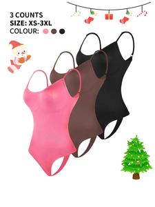women's solid adjustable strap shapewear bodysuit, casual shaper clothes, seamless tummy control butt lifting shapewear bodysuit, ladies shapewear for daily wear, back to school curvy holiday wear 2024, black girl wear, fall clothes