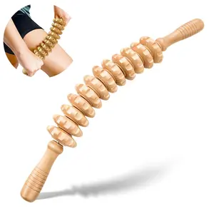 1count 9 Wheel/12 Wheel Handheld Body Roller Massager, Ergonomic Handle, Muscle Massager for Arms, Legs, Thighs, Buttocks, Back