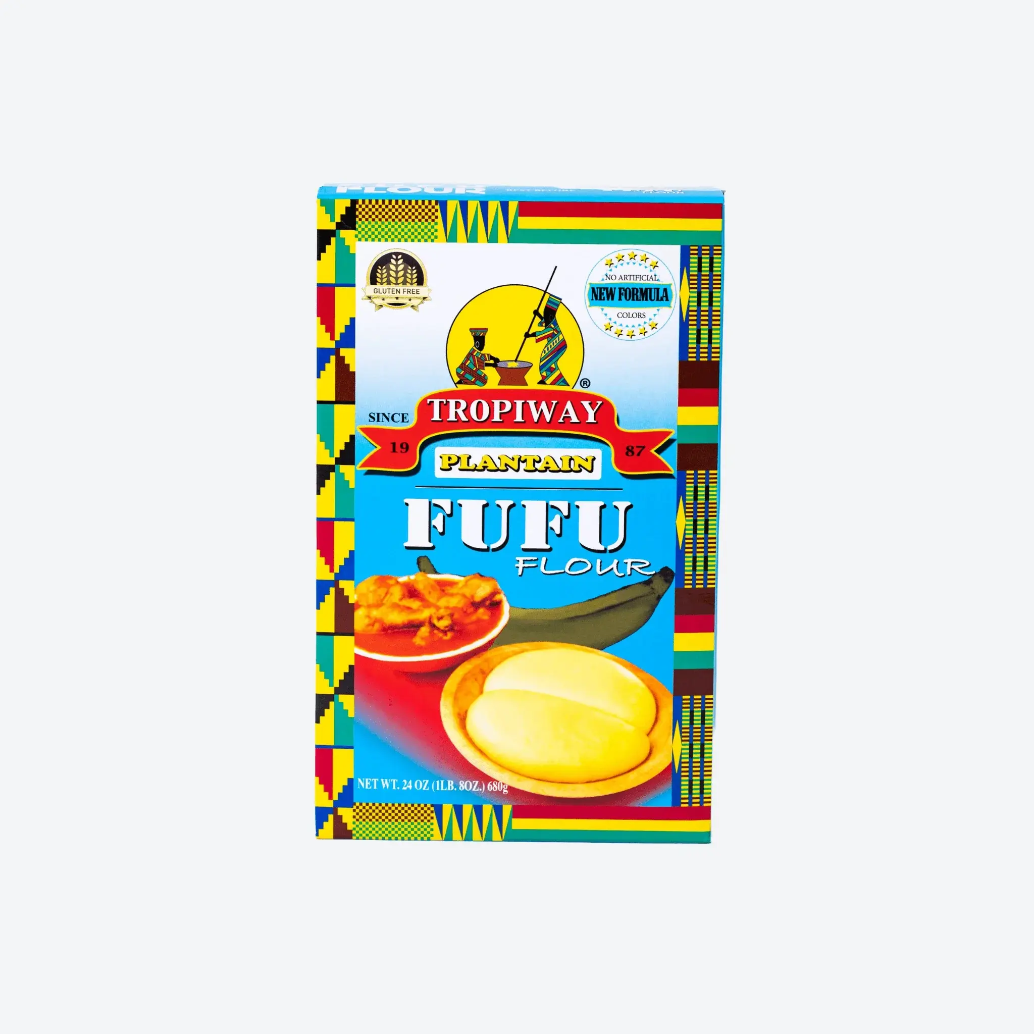 Tropiway Plantain Fufu Flour | Gluten Free | Pack of 2 Tropiway Plantain Fufu Flour | Gluten Free | Pack of 2