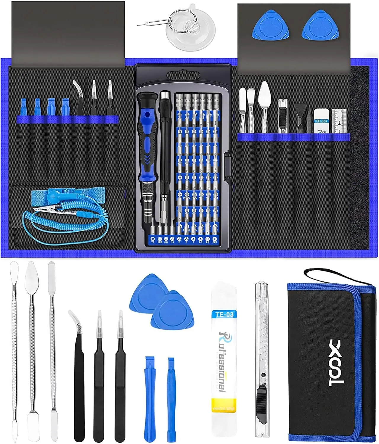 XOOL Precision Screwdriver Sets (82-in-1 & 200-in-1) – CR-V Steel Bits & Tools, High-Hardness Magnetic Electronic Fixing Kit for DIY Users, with Flexible Shaft, Extension Rod, Compatible with PC, iPhone, PS4/PS5, Small Devices