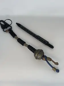 African Bead Paracord Keychain