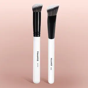 MAANGE 2pcs Professional Concealer Blurring Beauty Duo Brush Set, Ideal for Flawless Coverage and Blending, Essential Tools for Makeup Application, Makeup Accessories Gifts for Friends