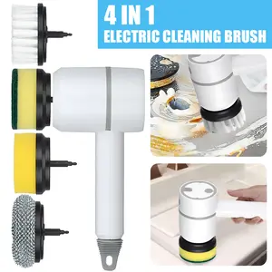 Electric Spin Scrubber-Powerful Electric Scrub Brush – 5 Replaceable Heads for Home Use