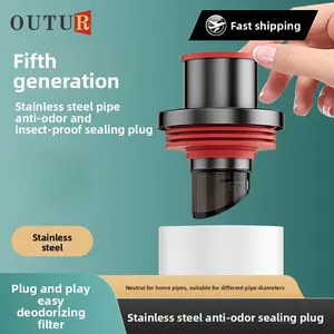 Universal Anti Odor Drain Seal Stopper for Sink Basin Washing Machine Bathroom Pipe Overflow Prevention Waterproof Plug