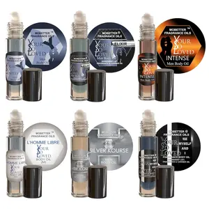MOBETTER FRAGRANCE OILS Men's Perfume Body Oil Bundle - Set of 6 Roll-On | Your So Loved, Y Elixir, Y Intense, L’Homme Libre, Silver Kourse, Me Myself
