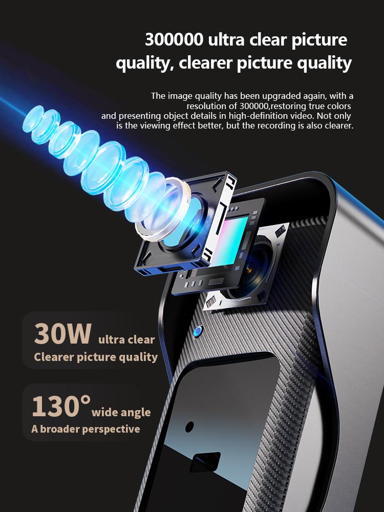 Wireless Video Doorbell with 4.3-inch Color Screen, Night Vision & Waterproof Design,2.4G Connectivity, Long Battery Life,Includes Chime & Accessories