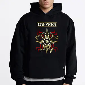 Camiseta Logo Caifanes Banda Música Camiseta  Graphic Hoodie Fleece Fabric Casual Hooded Sweatshirt Trendy Tops Perfect Gift