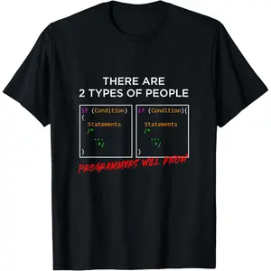 Types of People Programmers Programming IT Gift T-Shirt  Graphic tees