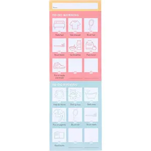 PPP Chore Chart for  | 60 Colorful Notes (2 Month ) | 3" x 8.66" |   | Behavior  Chart | Checklist Memo Board | Responsibility Chart/Daily Planner for