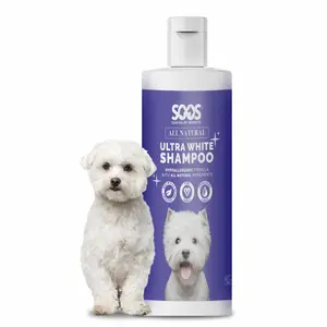 Soos Pets All Natural Ultra White Hypoallergenic Shampoo For Dogs And Cats