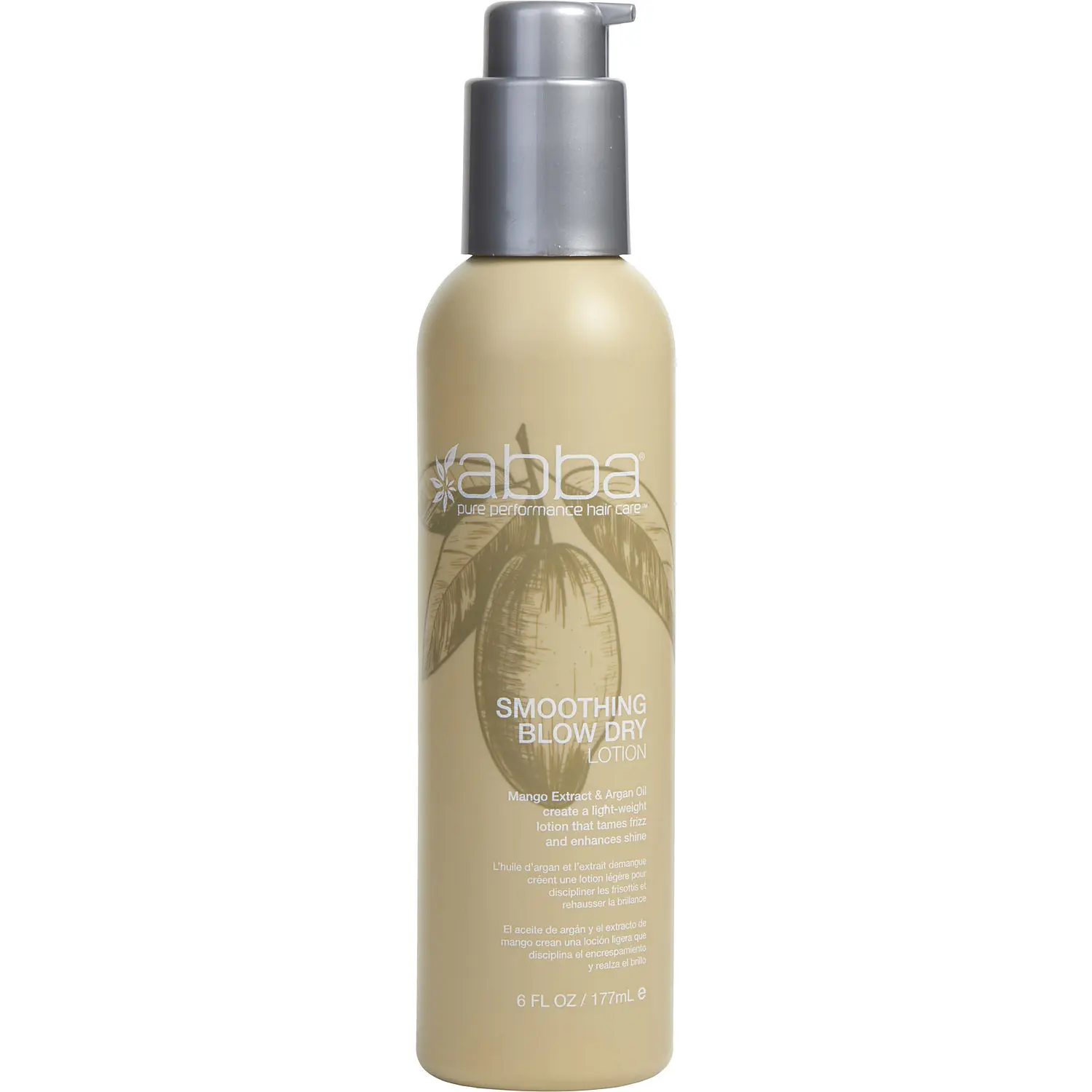 Abba By Abba Pure & Natural Hair Care Smoothing Blow Dry Lotion (New Packaging) For Unisex