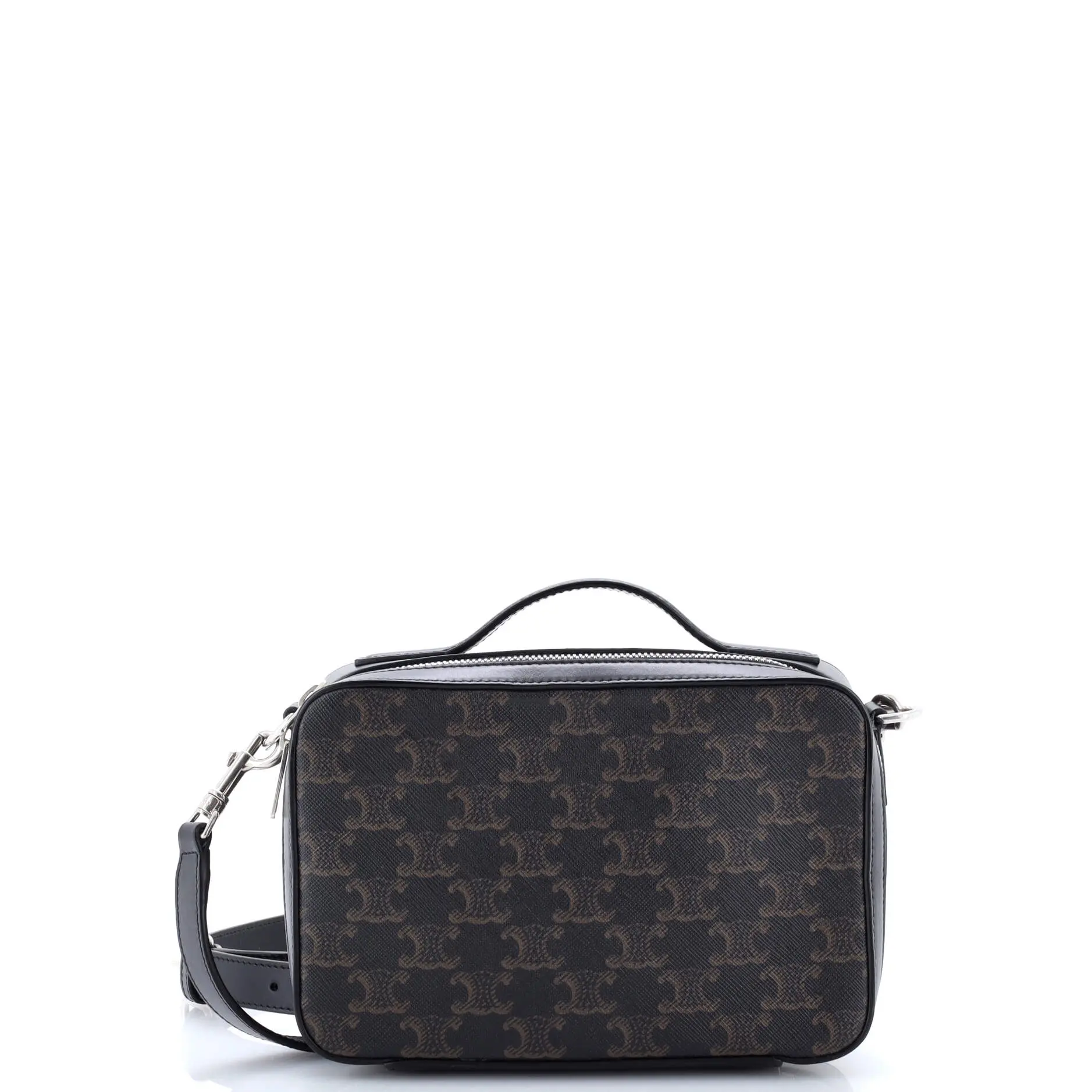 Pre-owned Celine material Messenger Bags Messenger Box Bag Triomphe Coated Canvas by Rebag