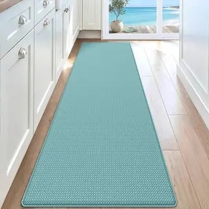 DEXI Kitchen Floor Mats Cushioned Anti Fatigue,17x59, Standing Runner Rug Waterproof, Comfort Memory Foam Padded for Front Sink Laundry Soft Thick Rugs Soft Washable Rugs Stain Resistant Rug