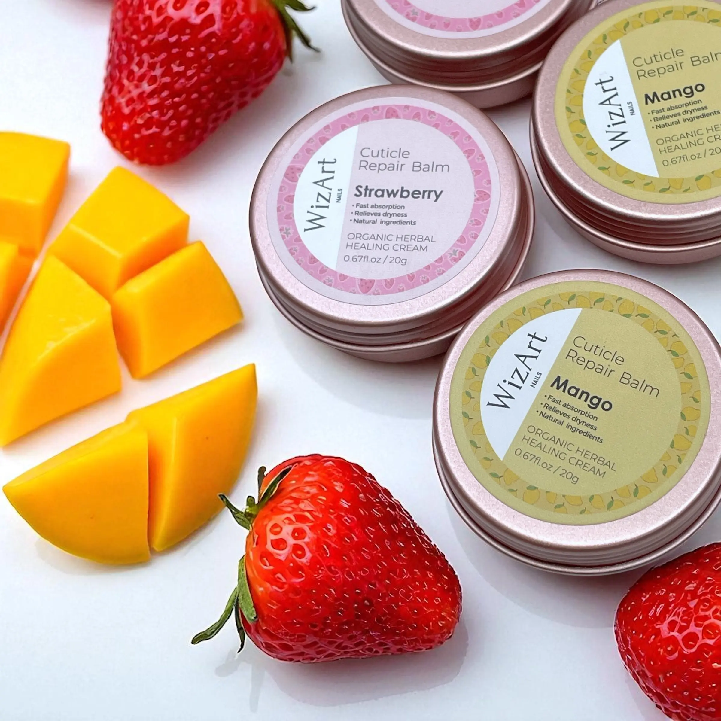 Organic Herbal Cuticle & Nail Repair Balm: Fast Absorption, Natural Healing