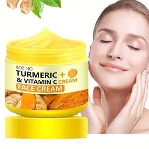 Rozino Turmeric & Vitamin C Face Cream - Moisturizing, Skin Nourishing, Radiance Boosting - For All Skin Types - 50g/1.75fl.oz  Moisturizers