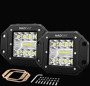 5-Inch Flush Mount LED Pod Lights (Pair) – Spot & Flood Combo