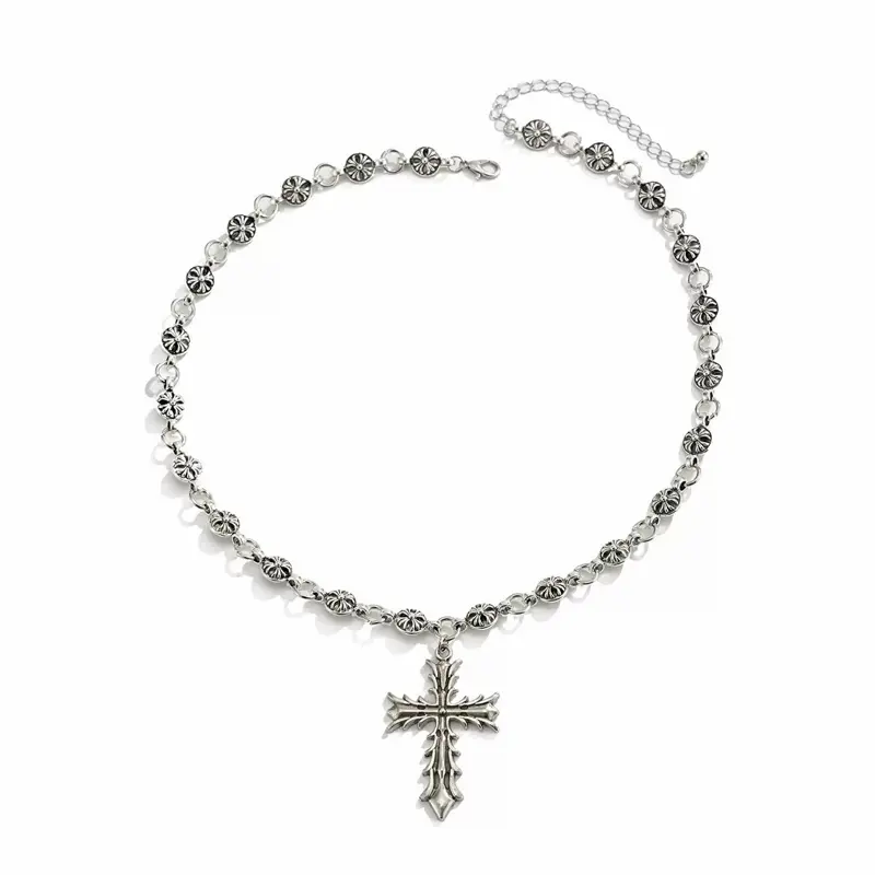 Men’s Vintage Cross Pendant Necklace