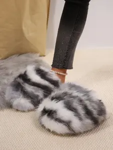 New Trendy Plush Slippers, Valentine's Day Gift for Girls, Cute Candy Color, Warm Home Shoes, Non-Slip Thick Sole, Cat Licking Feel