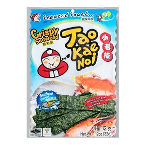TAO KAE NOI Big Sheet Crispy Seaweed Snack, Seafood Flavor, 32g - Recommended by Dee Hsu