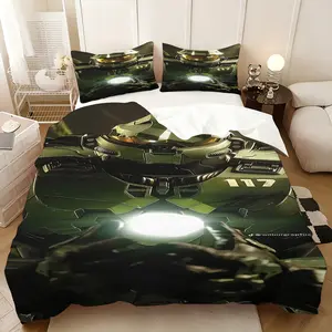 3-Piece Criminal Minds Things Themed Bedding Set, Stylish Trendy Unique Lightweight Soft, 1 Duvet Cover & 2 Pillowcases, Comforter Not Included, Bedroom Home Dorm Decor Gift, All-Season