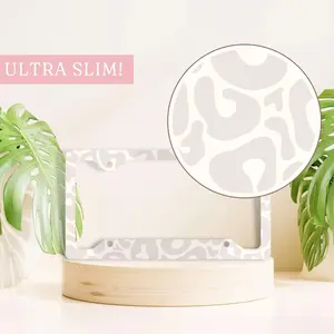 Cheetah Print License Plate Frame, White Cheetah Print Vanity Plate Frame, Cute License Plate Frame, Girls Gift Idea