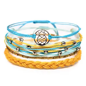 Pineapple Gems Bracelet Stack