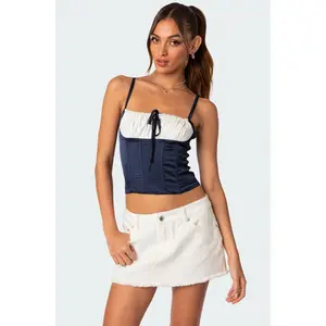 Arabelle Satin Effect Lace Up Corset