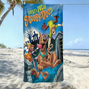 Scooby Doo  beach towel, soft texture, beach blanket, is a soft and lightweight sand blanket for travel, swimming pool, surfing, yoga, camping, travel towels, personalized towels. Is Christmas, Holidays, Birthdays, Halloween