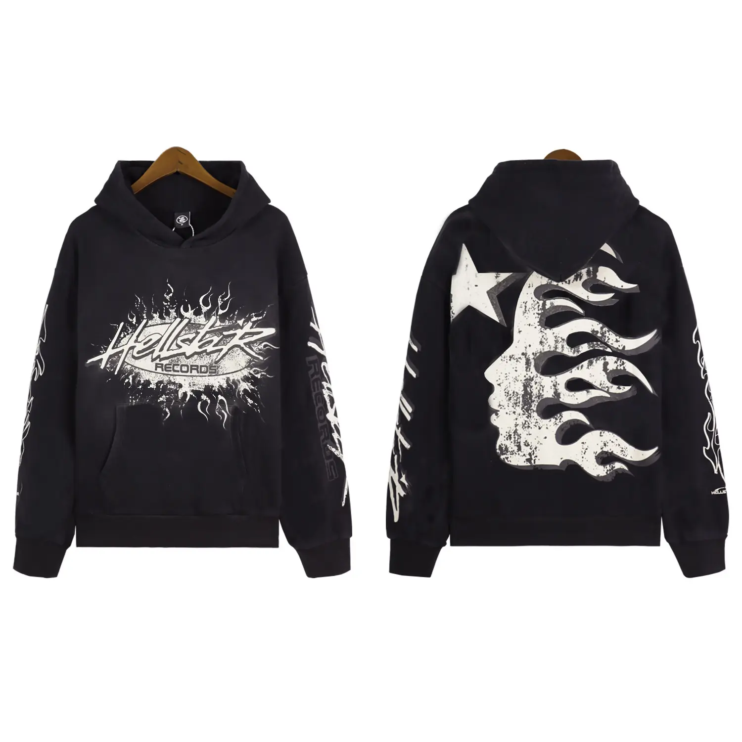 【 Cotton Hoodie 】 DY W05 Black