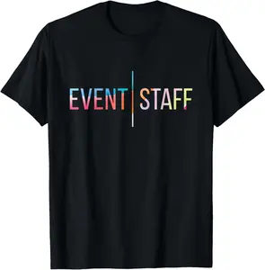 100% cotton Unisex Event Staff - Front Design - Cool Party Uniform Events T-Shirt